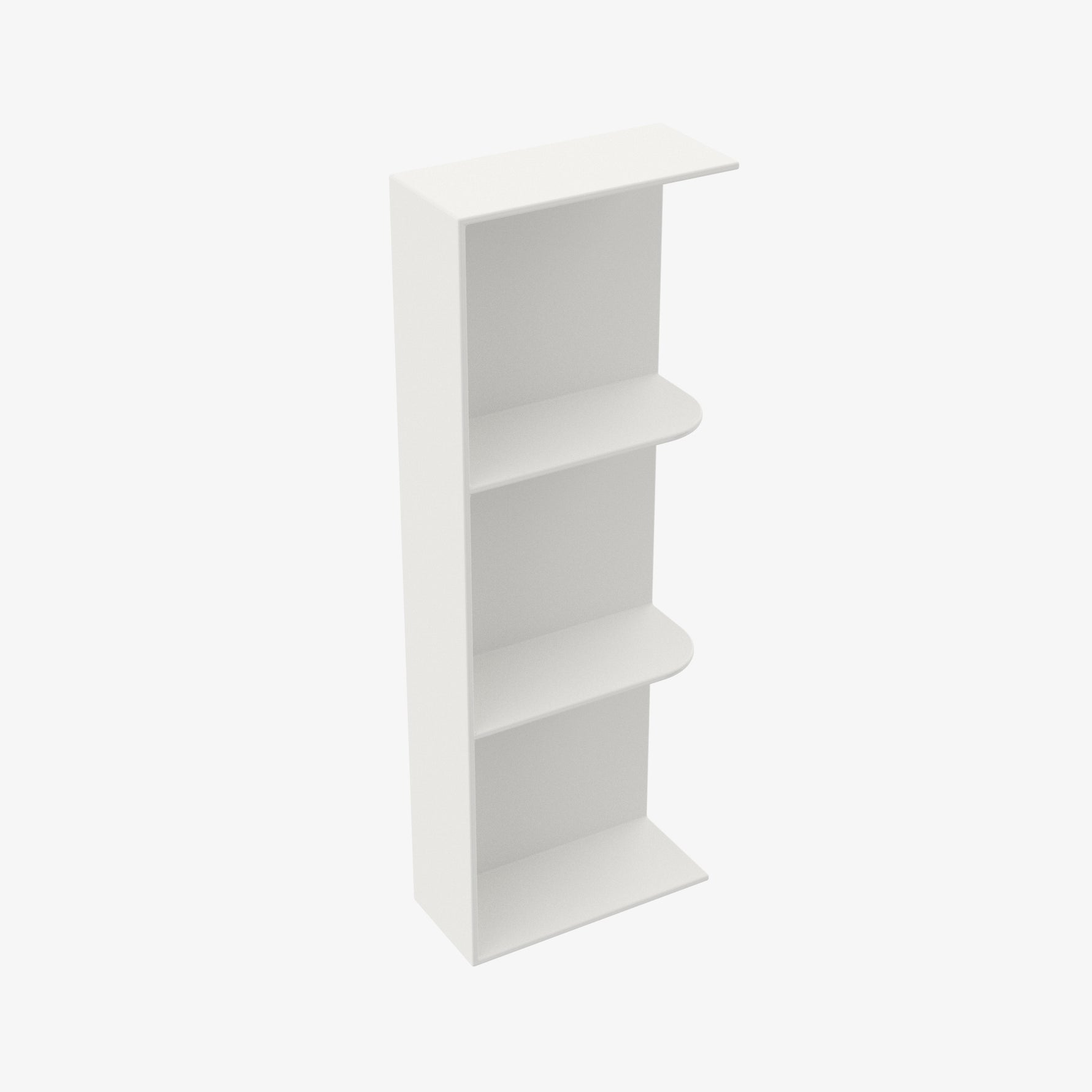 AZ-WES530 Wall End Shelf with Open Shelves | TSG Forevermark Champagne Maple Shaker - image 2