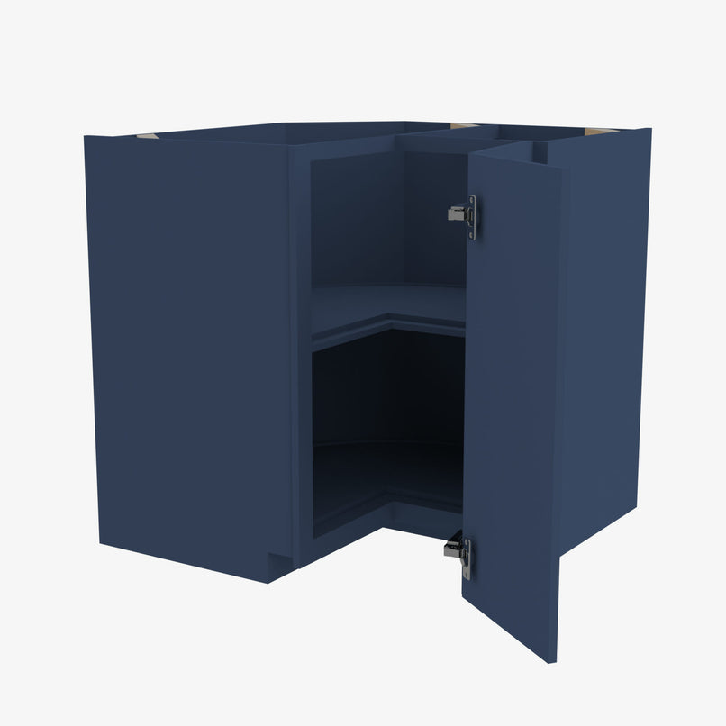 PD-LS3612S EZR3612 Single Door Cabinets 36 Inch Easy EZ Reach Lazy Susan Cabinets Base Corner Cabinet | Petit Blue - image 2
