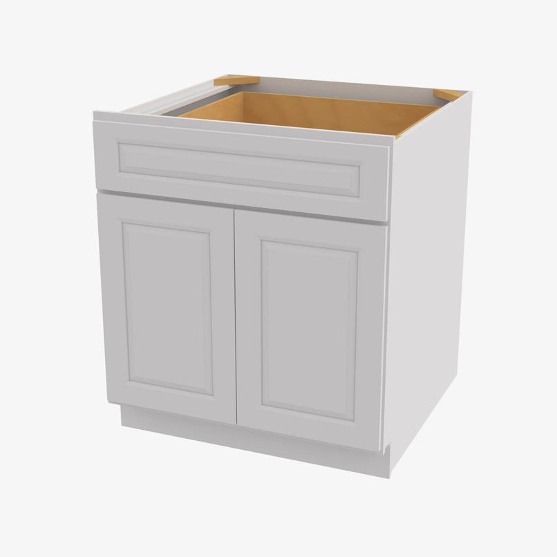 GW-B33B Double Door 33 Inch Base Cabinet | Gramercy White - image 2