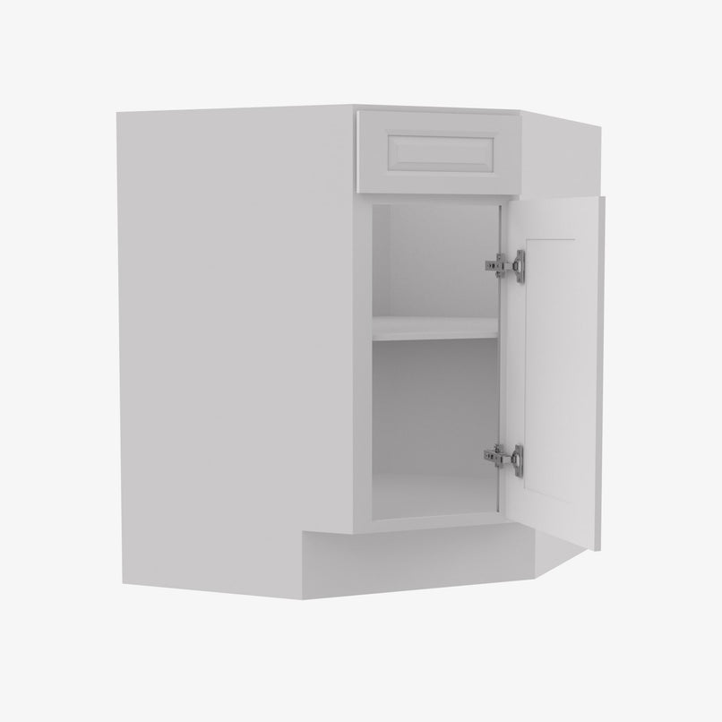 GW-BDCF36 Single Door Cabinets 36 Inch Base Diagonal Corner Sink & Cabinets Cabinet | Gramercy White - image 3