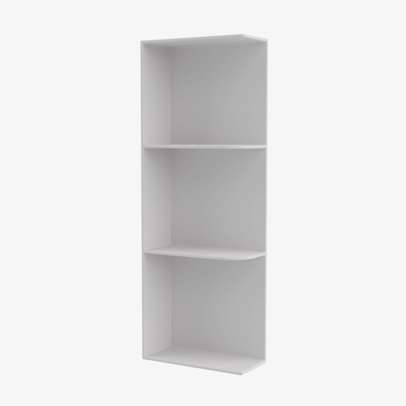 GW-WES530 Wall End Shelf with Open Shelves | TSG Forevermark Gramercy White - image 3