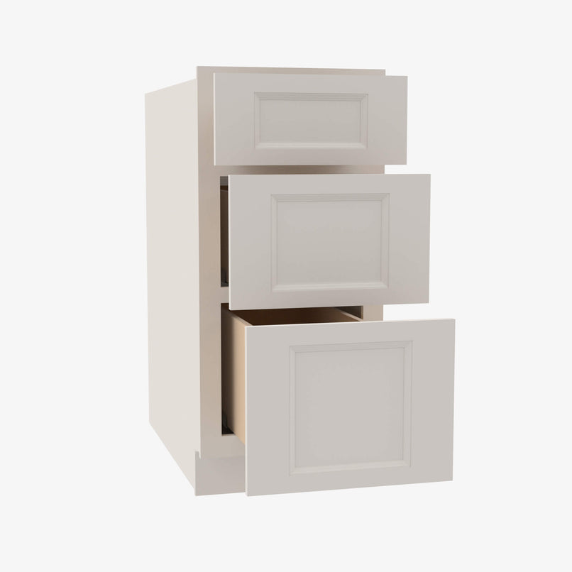 TQ-DB18 3 18 Inch 3 Drawer Pack Base Cabinet | Townplace Crema - image 3
