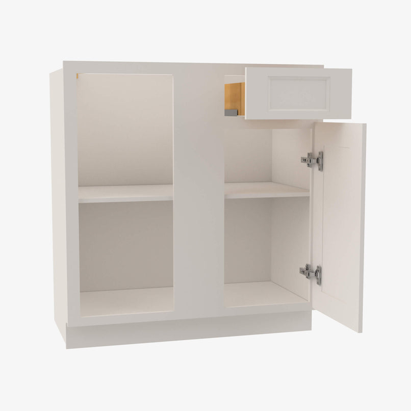 TQ-BBLC42/45-39W Double Door 39 Inch Base Blind Corner Cabinets Cabinet | Townplace Crema - image 3