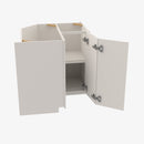 TQ-LS3309 Single Door Cabinets 33 Inch Lazy Susan Cabinets Base Cabinet | Townplace Crema - image 3