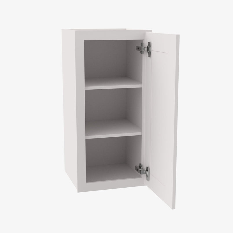 AW-W1512 Single Door Cabinets 15 Inch Wall Cabinet | Ice White Shaker - image 3
