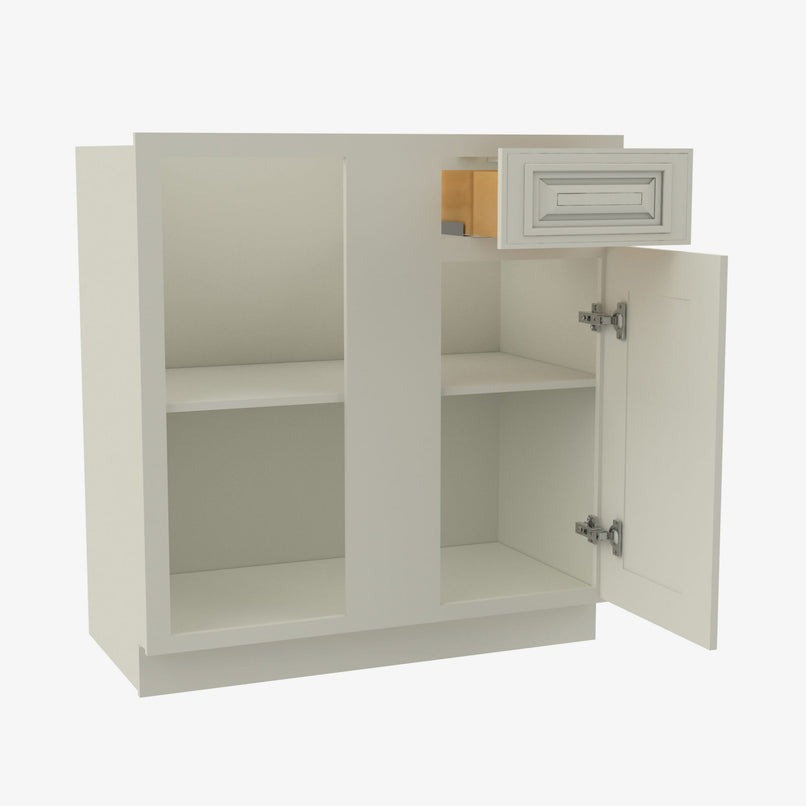 SL-BBLC45/48-42W Double Door 42 Inch Base Blind Corner Cabinets Cabinet | Signature Pearl - image 3