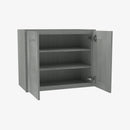 TG-W2730B Double Door 27 Inch Wall Cabinet | Midtown Grey - image 2