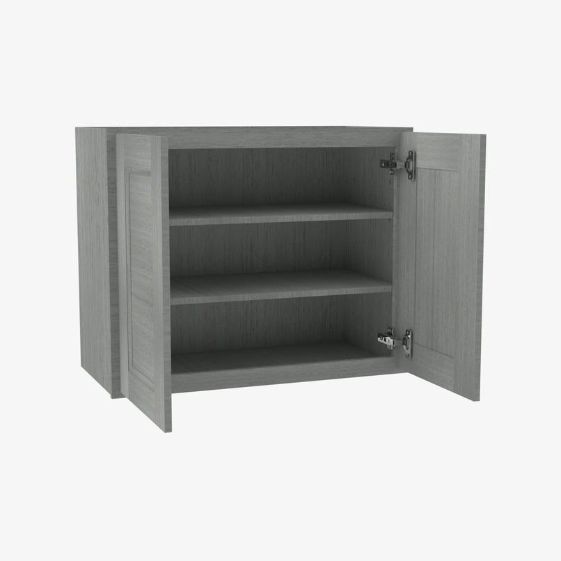 TG-W3042B Double Door 30 Inch Wall Cabinet | Midtown Grey - image 2