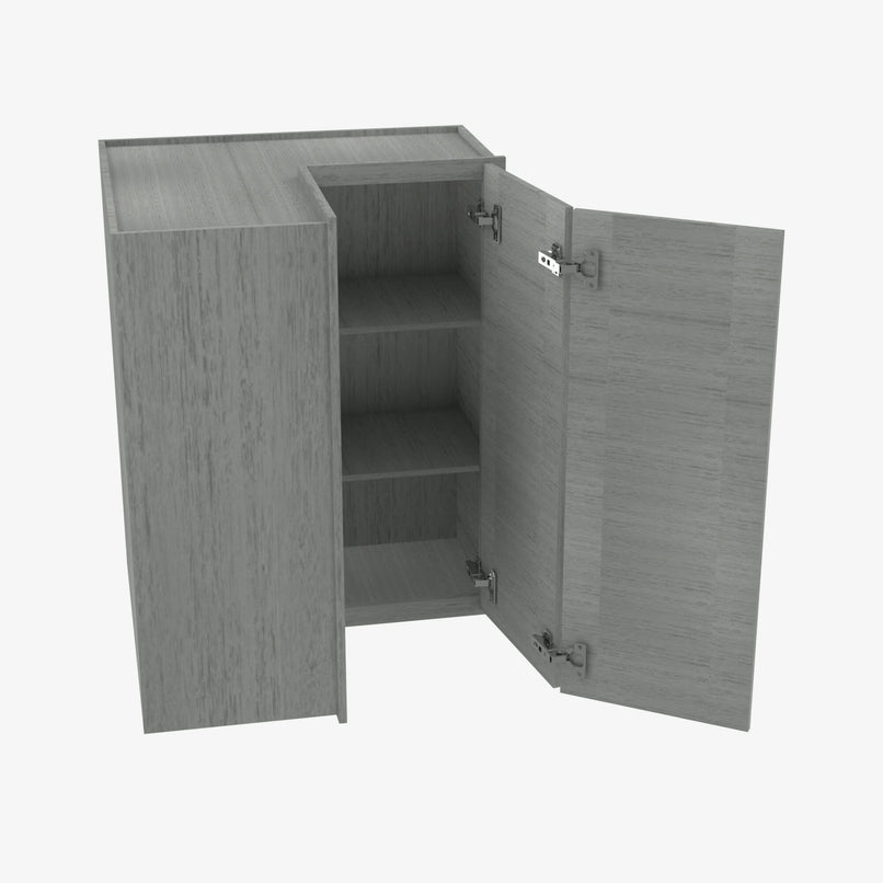 TG-WSQ2436 24 Inch Easy Reach Wall Corner Cabinet | Midtown Grey - image 2