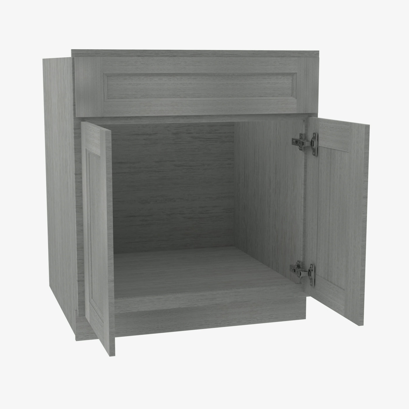 TG-S3021B-34-1/2 Double Door 30 Inch Sink Base Vanity with Drawers | Midtown Grey