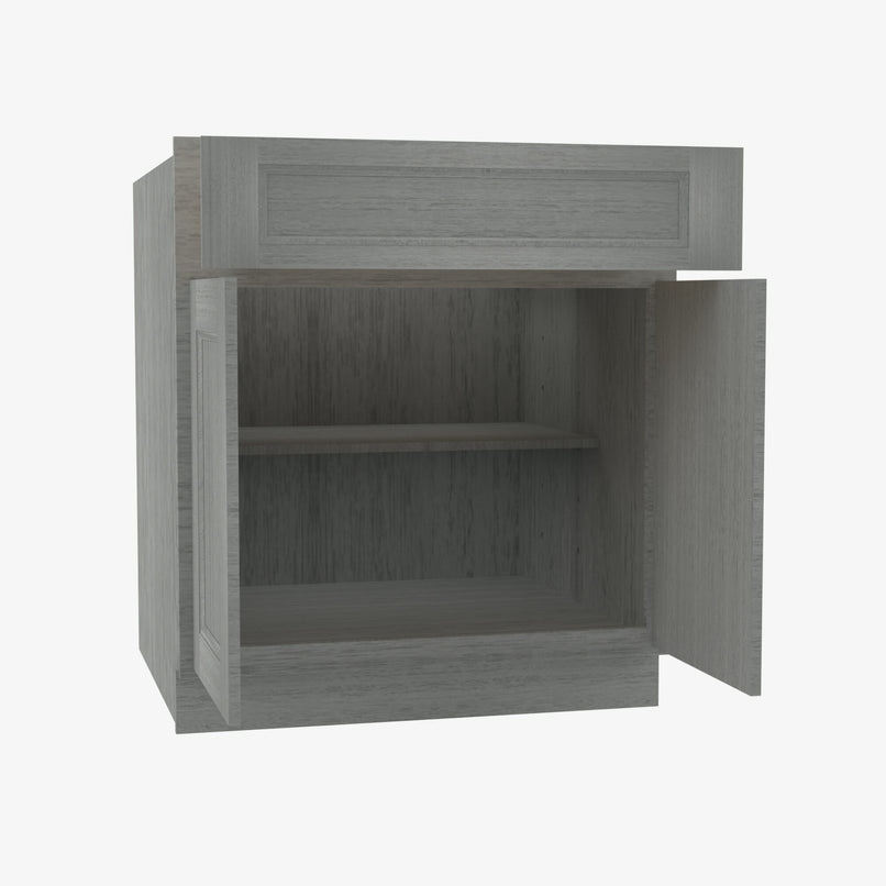 TG-B30B Double Door 30 Inch Base Cabinet | Midtown Grey - image 2