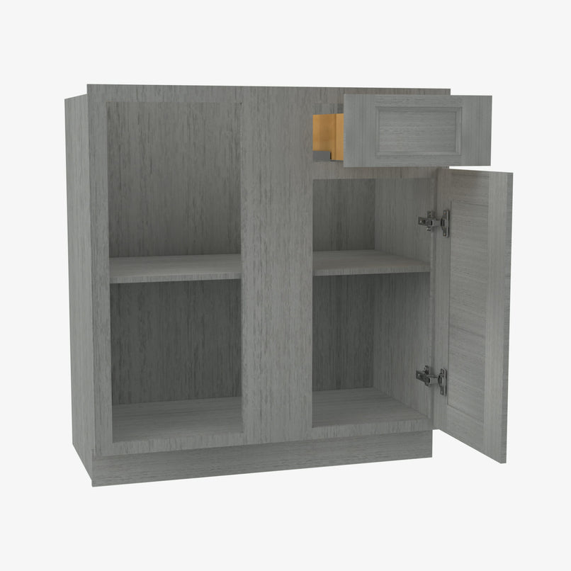 TG-BBLC39/42-36W Double Door 36 Inch Base Blind Corner Cabinets Cabinet | Midtown Grey - image 2