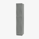 TG-WP1584 Double Door 15 Inch Tall Wall Pantry Cabinet | Midtown Grey - image 2