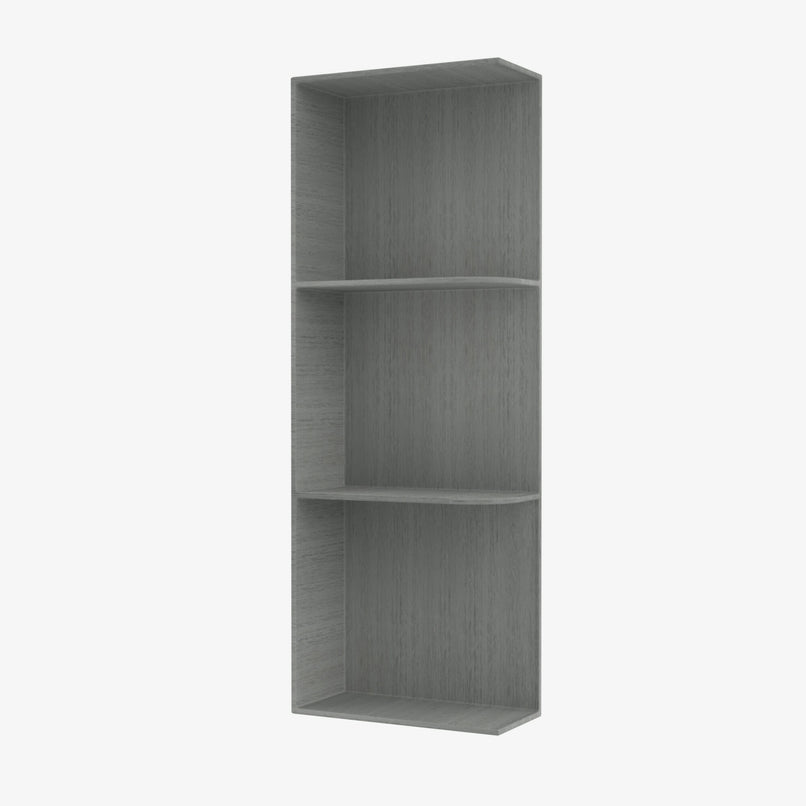 TG-WES542 Wall End Shelf with Open Shelves | TSG Forevermark Midtown Grey - image 2