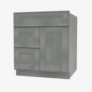 TG-S3621BDL-34-1/2 Double Door 36 Inch Sink Base Combo Vanity with Left Drawer | Midtown Grey - image 2