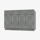 TG-S4821B12D-34-1/2 Double Door 48 Inch Sink Base Combo Vanity with Drawers | Midtown Grey - image 2