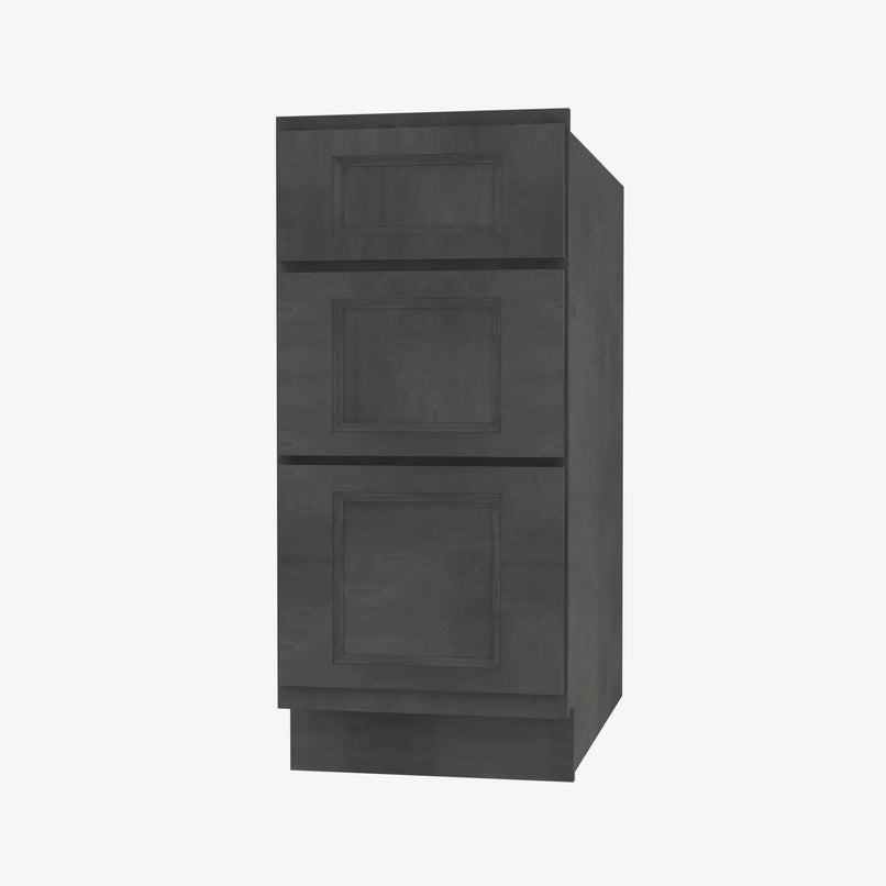 TS-DB24 3 24 Inch 3 Drawer Pack Base Cabinet | Townsquare Grey - image 2