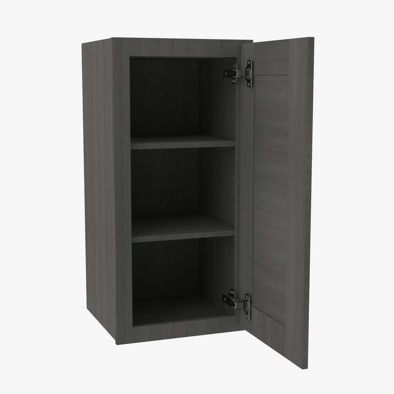 AG-W1842 Single Door Cabinets 18 Inch Wall Cabinet | Greystone Shaker - image 2