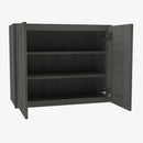 AG-W3642B Double Door 36 Inch Wall Cabinet | Greystone Shaker - image 2
