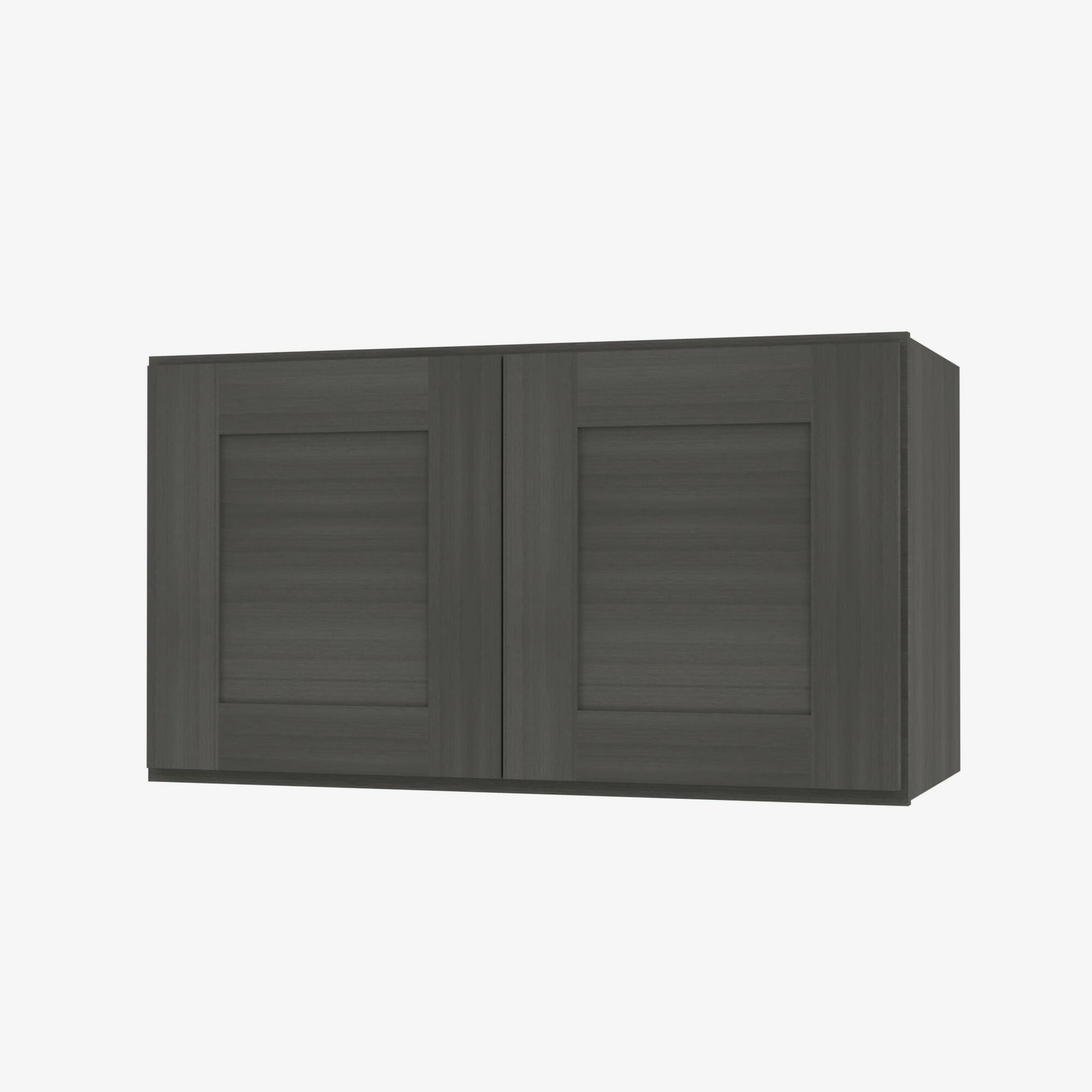 AG-W301224B Double Door 30 Inch Wall Refrigerator Cabinet | Greystone Shaker - image 2