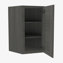 AG-WDC274215 Single Door Cabinets 27 Inch Wall Diagonal Corner Cabinet | Greystone Shaker - image 2
