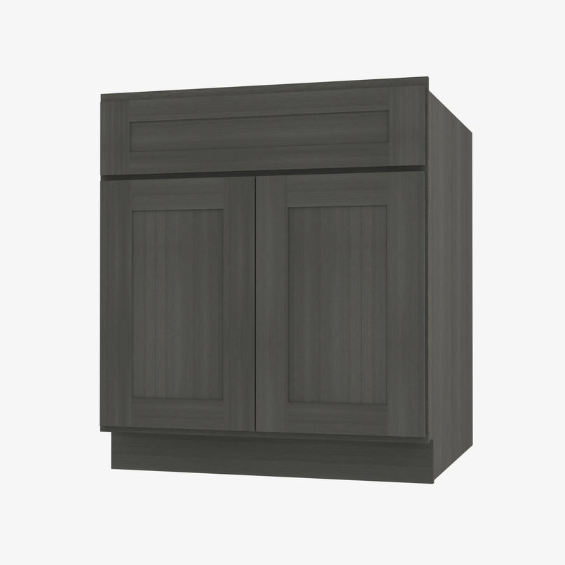 AG-SB42 Double Door 42 Inch Sink Base Cabinet | Greystone Shaker - image 2