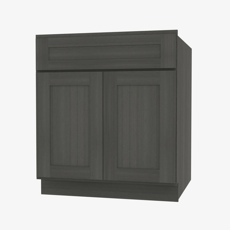 AG-B27B Double Door 27 Inch Base Cabinet | Greystone Shaker - image 2