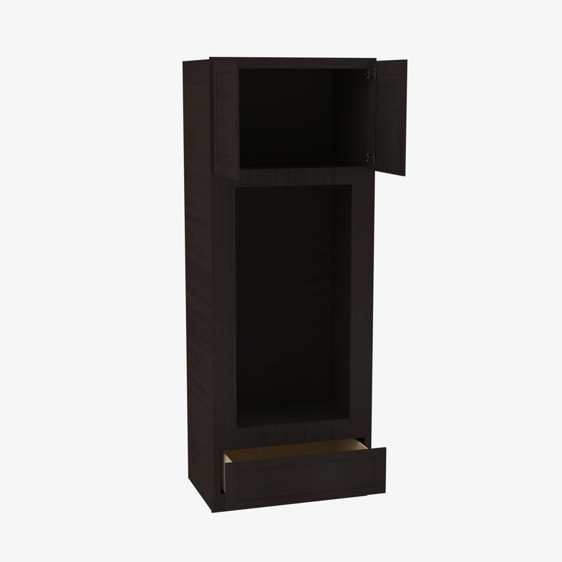 AG-OM3396B Double Door 33 Inch Tall Double Oven / Oven Microwave Cabinet | Greystone Shaker - image 2