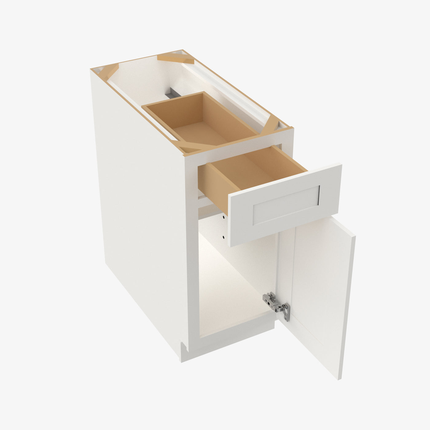 AZ-B12 Single Door Cabinets 12 Inch Base Cabinet | Forevermark Champagne Maple Shaker