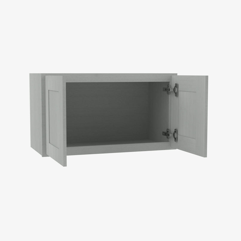 AN-W3612B Double Door 36 Inch Wall Cabinet | Nova Light Grey Shaker - image 2