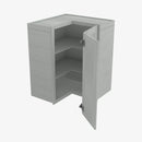 AN-WSQ2430 24 Inch Easy Reach Wall Corner Cabinet | Nova Light Grey Shaker - image 2