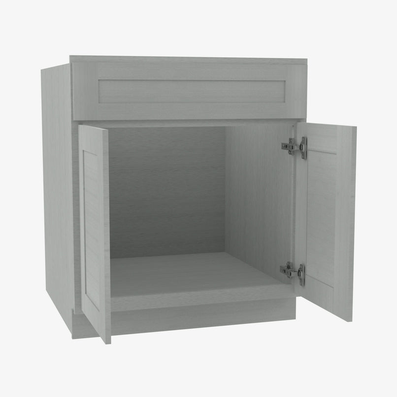 AN-SB30B Double Door 30 Inch Sink Base Cabinet | Nova Light Grey Shaker - image 2