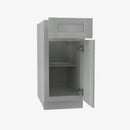 AN-B15 Single Door Cabinets 15 Inch Base Cabinet | Nova Light Grey Shaker - image 2