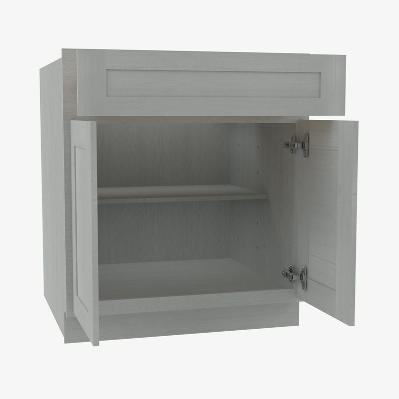 AN-B36B Double Door 36 Inch Base Cabinet | Nova Light Grey Shaker - image 2