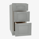 AN-DB12 3 12 Inch 3 Drawer Pack Base Cabinet | Nova Light Grey Shaker - image 2