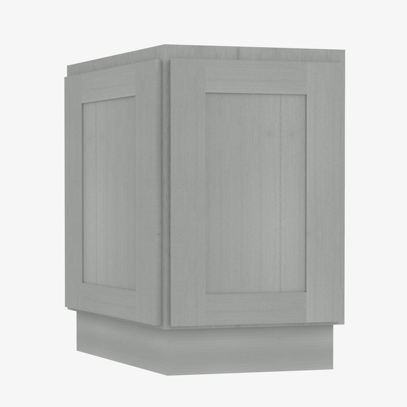 AN-AB24 24 Inch Base Angle Base Cabinets Cabinet | Nova Light Grey Shaker - image 2
