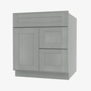 AN-S3021DR-34-1/2 Single Door Cabinets 30 Inch Combo Vanity with Right Drawer | Nova Light Grey Shaker - image 2