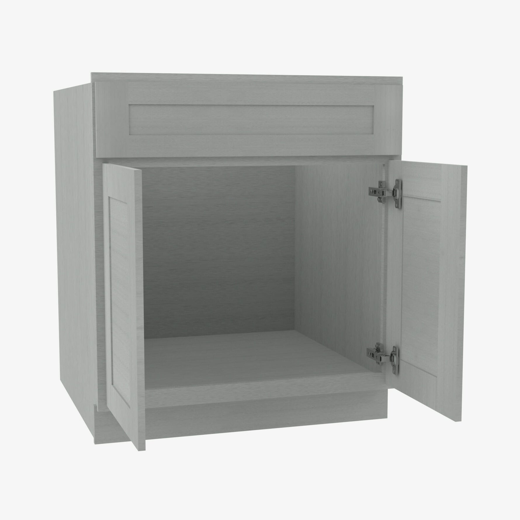 AN-S3021B-34-1/2 Double Door 30 Inch Sink Base Vanity with Drawers | Nova Light Grey Shaker - image 2
