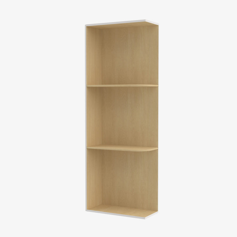 VW-WES536 Wall End Shelf with Open Shelves | TSG Forevermark Rio Vista White Shaker - image 2