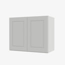 GW-W3630BMGD Wall Glass Door with Mullion and Clear Glass | TSG Forevermark Gramercy White - image 2