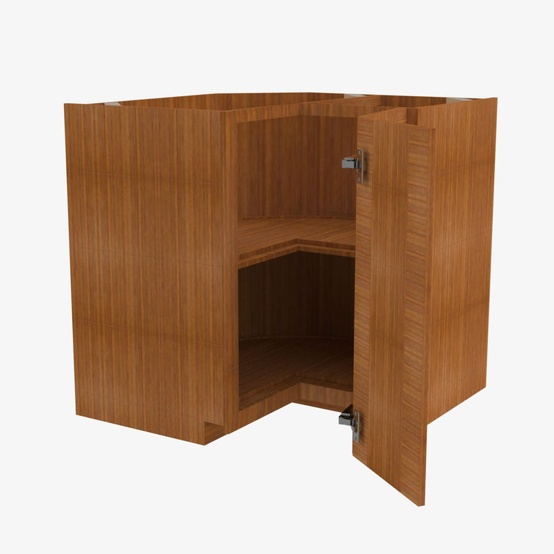 PR-LS3309 Single Door Cabinets 33 Inch Lazy Susan Cabinets Base Cabinet | Petit Brown - image 2