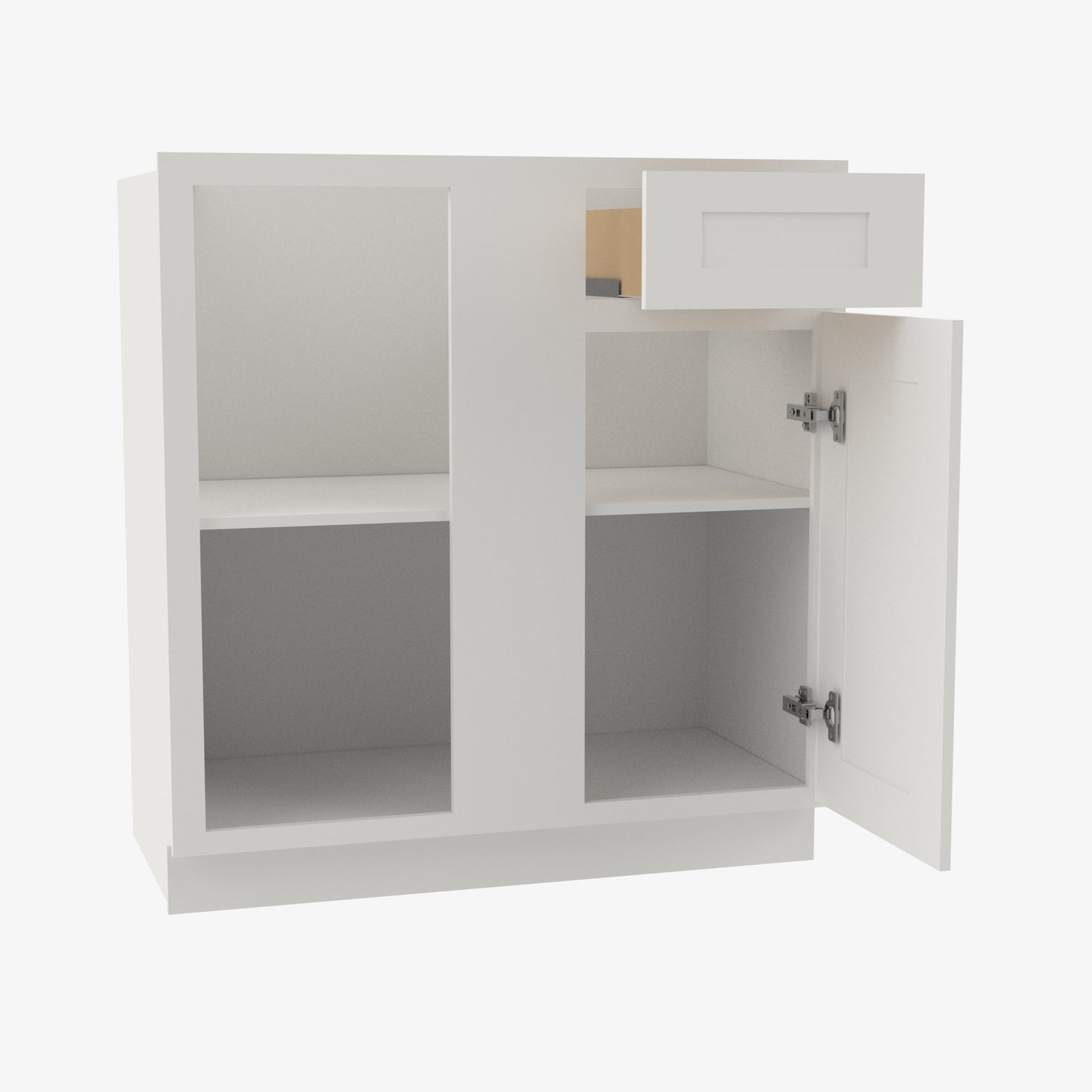 AZ-BBLC42/45-39W Double Door 39 Inch Base Blind Corner Cabinets Cabinet | Forevermark Champagne Maple Shaker