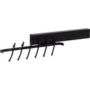 Closet System 12" Wide Sliding 6 Double Hook Tie Rack for Up To 12 Ties - image 2