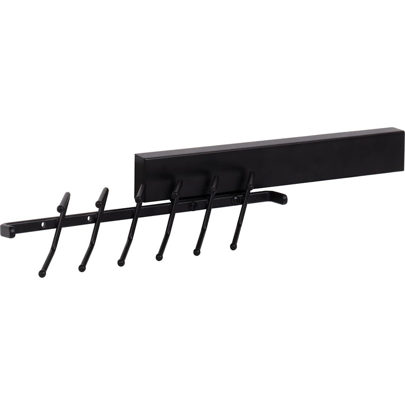 Closet System 12" Wide Sliding 6 Double Hook Tie Rack for Up To 12 Ties - image 2