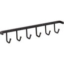 Closet System 11" Wide 6 Hook Screw Mount Belt Tie Scarf Rack Organizer - image 1