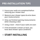 Elegance-LS 44 3/4 - 46 3/4" W x 72" H Frameless Pivot Shower Door - image 22