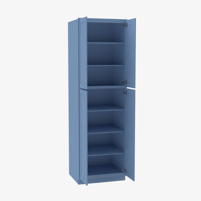Tall Wall Pantry Cabinet with Butt Doors | AX-WP2496B - image 3
