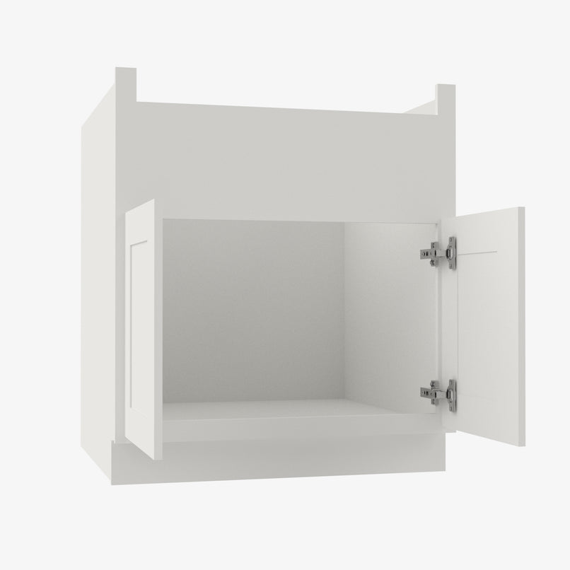 AZ-FSB33B 33 Inch Farmhouse Sink Base Cabinet | Forevermark Champagne Maple Shaker - image 4