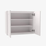 AW-W3042B Double Door 30 Inch Wall Cabinet | Ice White Shaker - image 3