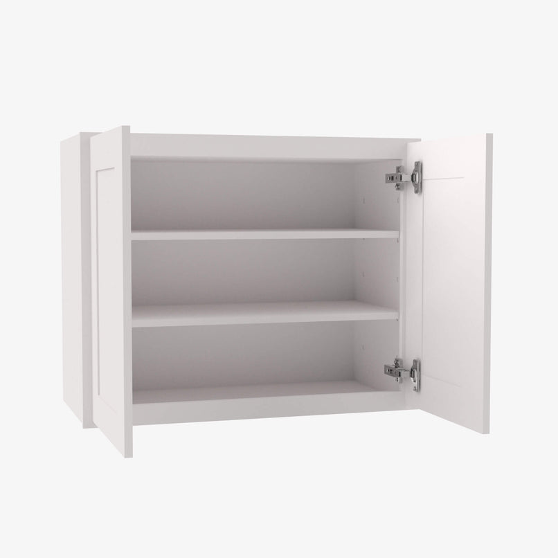 AW-W2442B Double Door 24 Inch Wall Cabinet | Ice White Shaker - image 3